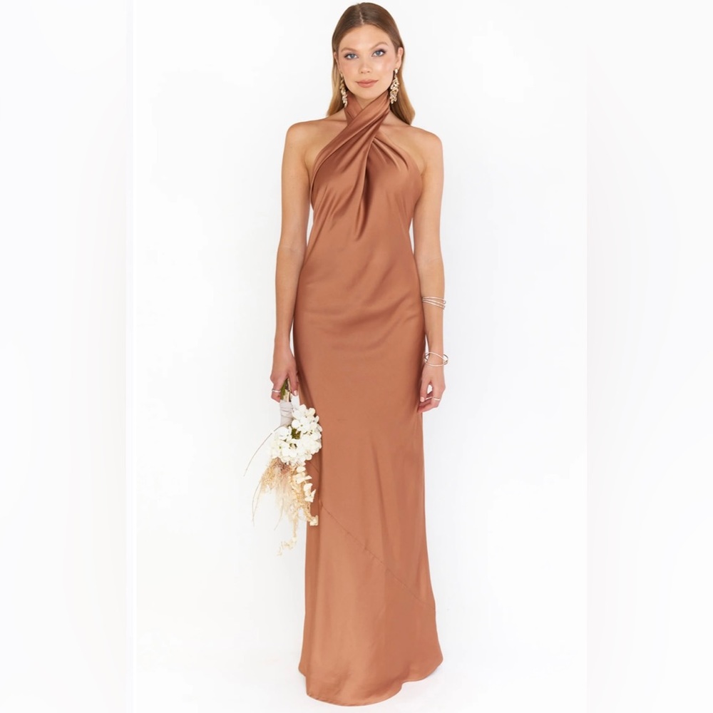 Show Me Your MuMu Jasmine Halter Maxi Dress